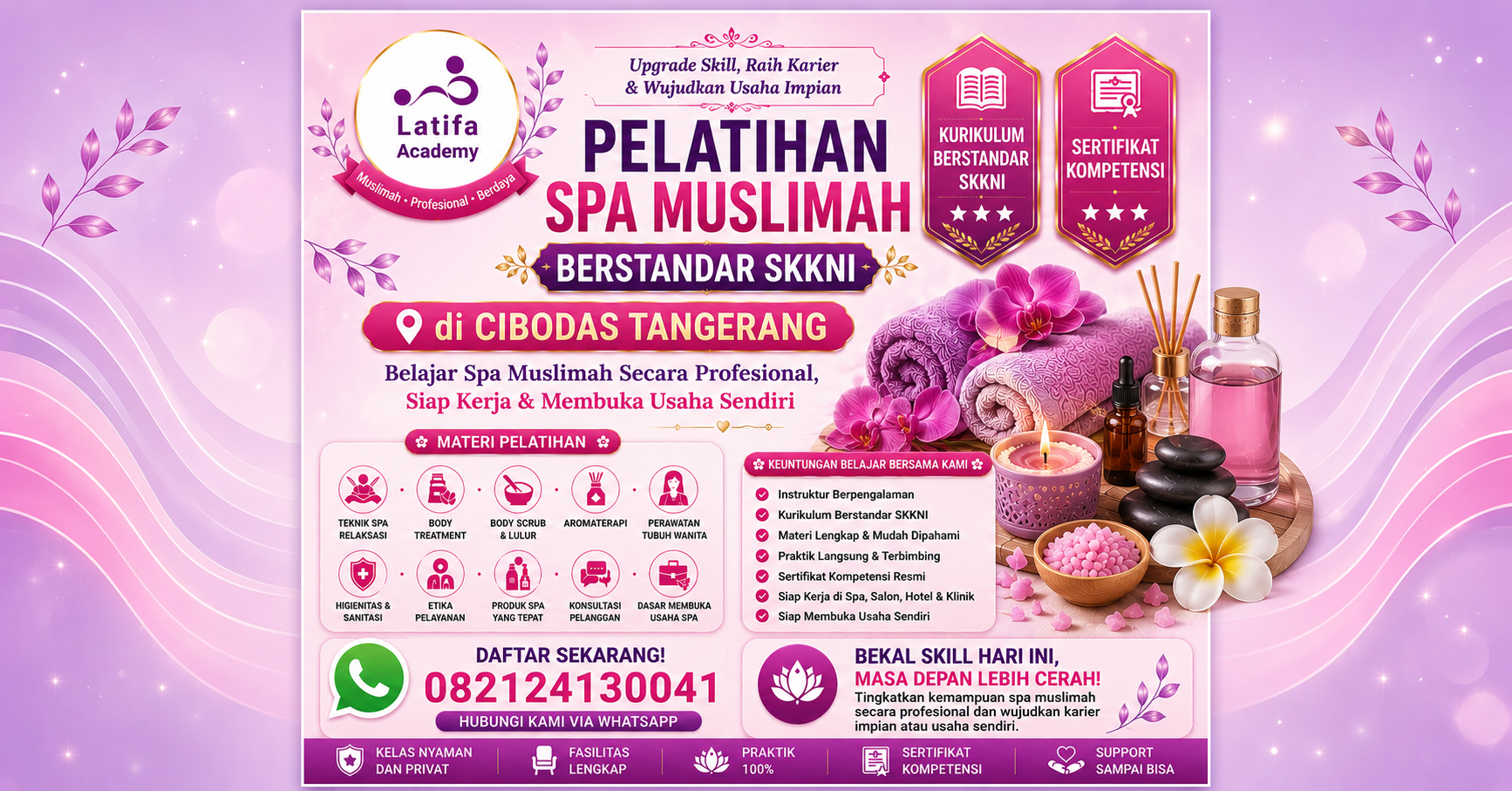 Pelatihan Spa Muslimah Berstandar SKKNI di Cibodas Tangerang 082124130041